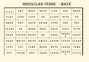 IRREGULAR VERBS - MAZE