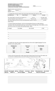 English Worksheet: partial exam
