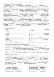English Worksheet: Adverbs and adjectives