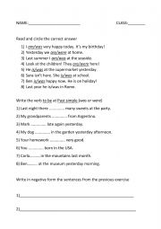 English Worksheet: Past simple exercises