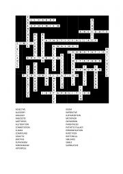 Crossword of Literary Devices (U.K.) 