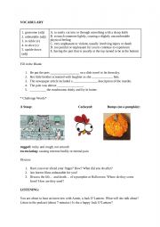 English Worksheet: Annie the Jack OLantern - Everything is Alive Podcast
