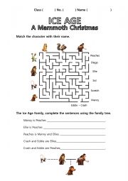 English Worksheet: Ice Age