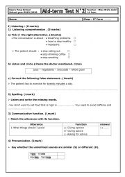 mid term 2 test 9 TH form