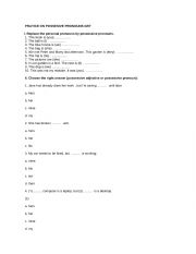 English Worksheet: Practices on possesive pronouns