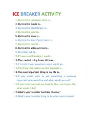 ice breakers