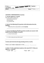 Mid term test 2