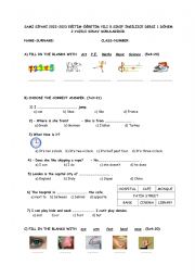 English Worksheet: simple present