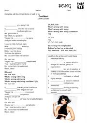 Verb to be - Song Activity