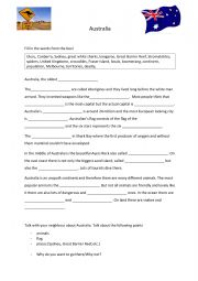 English Worksheet: Australia 