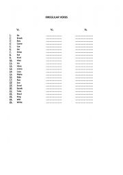 Irregular Verbs