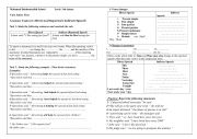 English Worksheet: Direct & indirect speech