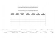 English Worksheet: Cinema professions