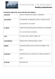 English Worksheet: B2 Reading - Do Aliens Exist