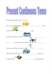English Worksheet: Weather