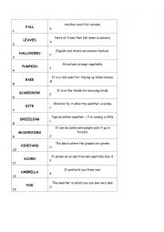 English Worksheet: Autumn