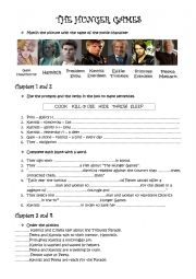 English Worksheet: The Hunger Games - Movie Worksheet