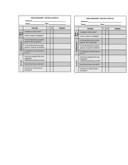 English Worksheet: PEER ASSESSMENT -WRITING CHECKLIST
