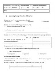 mid-term test N 1 ( 2nd form eco)