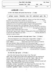 full term test 1 9th form