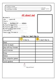 English Worksheet: REVIEW - 5TH GRADE