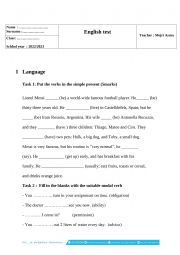 Prsent/modal verbs/rules in a national park/ Queen Elisabth