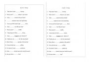 English Worksheet: Many and much 