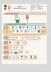 English Worksheet: Describing People