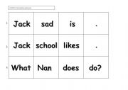 English Worksheet: Wonders Reading/Writing Workshop Teaching cards--G1U1 Reading Q&A, Skills