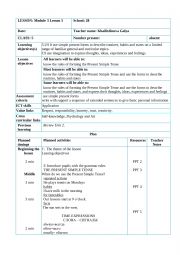 English Worksheet: plan 5 th form