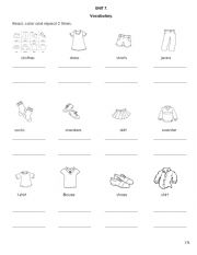 English Worksheet: CLOTHES