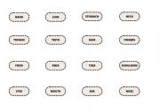 English Worksheet: body parts match