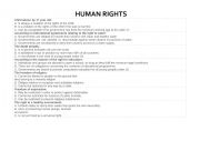 English Worksheet: Human rights quiz