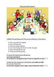 English Worksheet: Table Manners