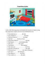 Prepositions of place