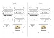 English Worksheet: speaking test 4 th grade