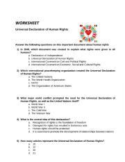 English Worksheet: Human rights