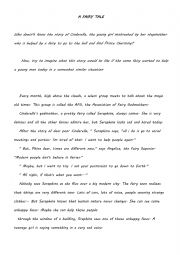 English Worksheet: fairy tale