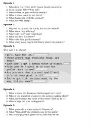 English Worksheet: Harry Potter and The Philosopherï¿½s Stone