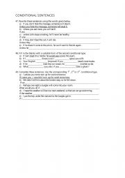 English Worksheet: conditional
