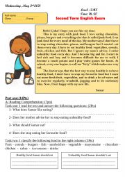 English Worksheet: to keep fit