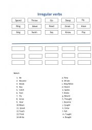 English Worksheet: Irregular verbs FaF4
