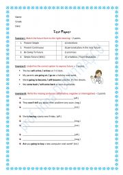 TEST PAPER - FUTURE