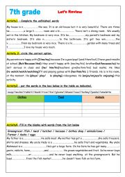 7th form review ( module 3)