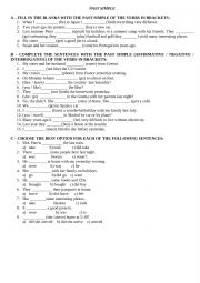 English Worksheet: Past Simple worksheet