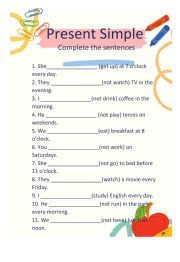 Present Simple worksheet