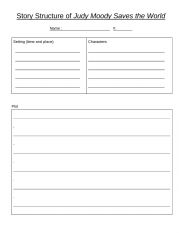 Story Structure Worksheet