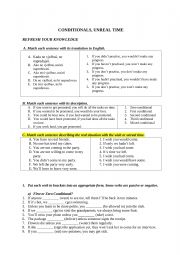 English Worksheet: conditional with key