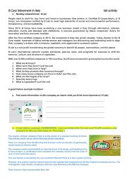 English Worksheet: Bcorps in Italy 