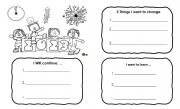 English Worksheet: new year resolutions